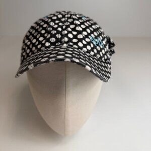 Split Hat Women One Size Pocket Polka Dot Spell Out Work Party Run Gym Core Go